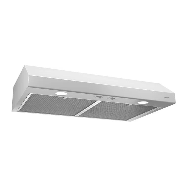 Broan Glacier 30-Inch 300 Max Blower CFM 5 Sones Range Hood