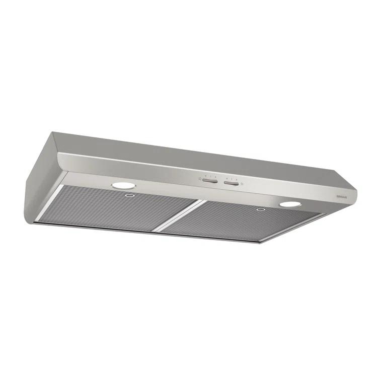 Broan NuTone Broan NuTone 30" Steel 250 CFM Convertible Under Cabinet Range Hood with Mesh Filter BKSH130SS