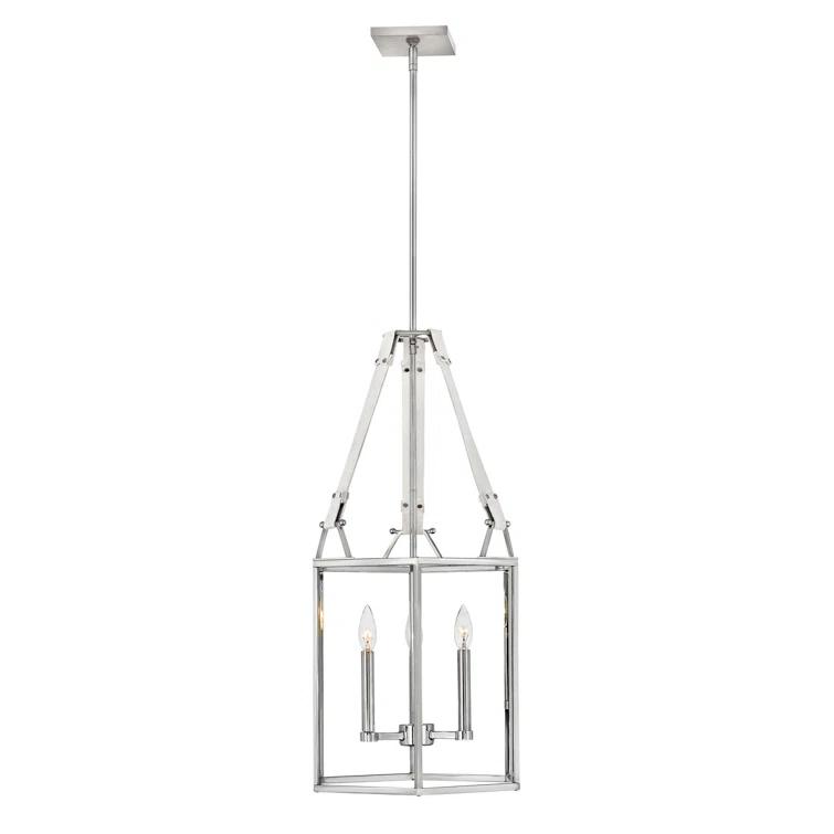 Davant 3 Light Metal Dimmable Lantern Chandelier