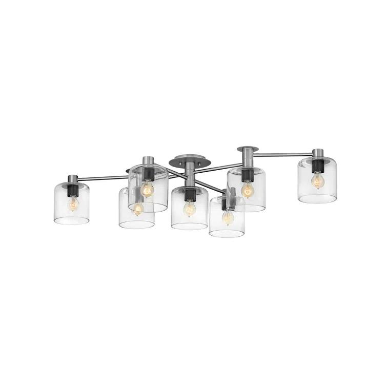 Axel Seven Light Adjustable Semi-Flush Mount Ceiling Light
