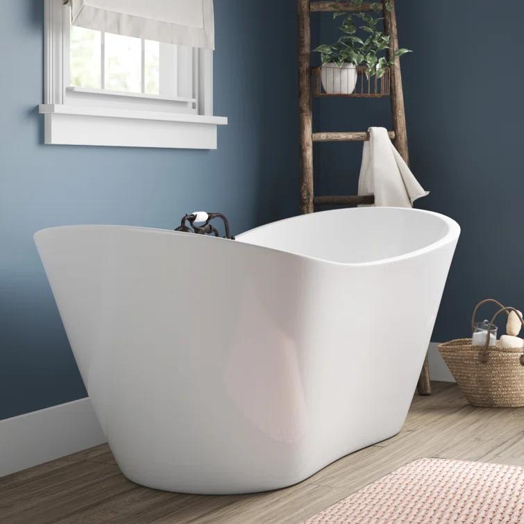 Ophelia 71" x 32'' Freestanding Soaking Acrylic Bathtub