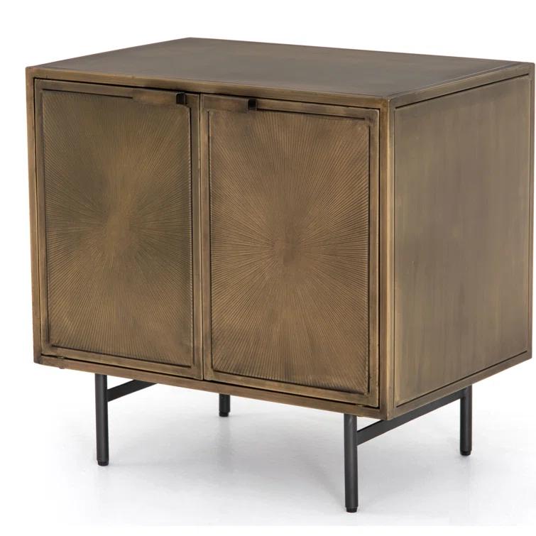 Argonaut Metal Cabinet Nightstand (25")