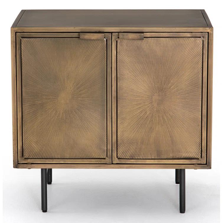 Argonaut Metal Cabinet Nightstand (25")