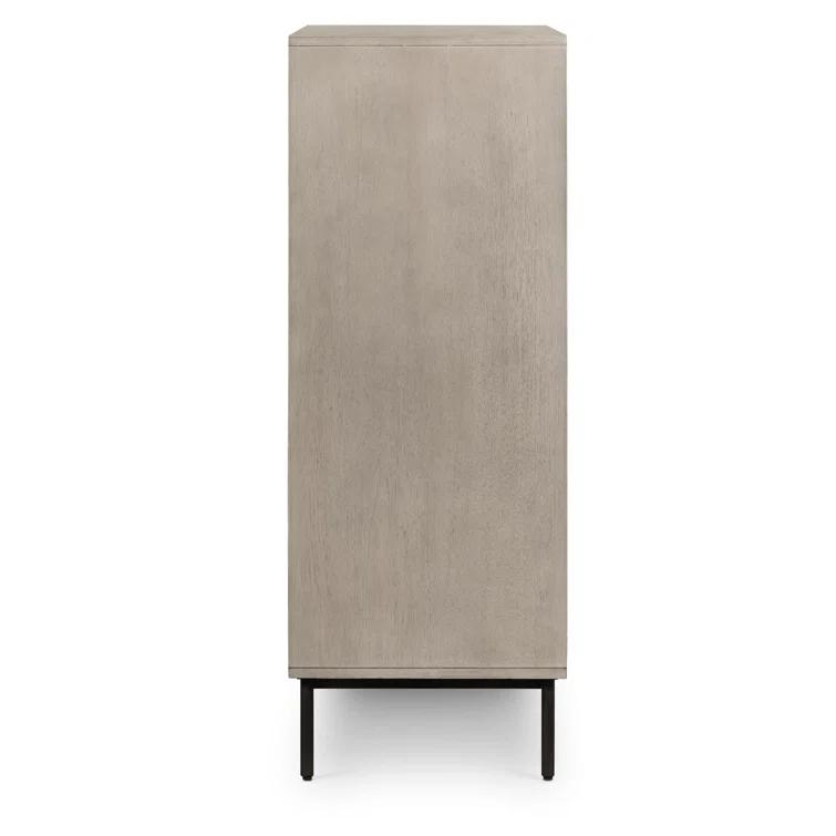 Iron & Acacia 5-Drawer Dresser (36")
