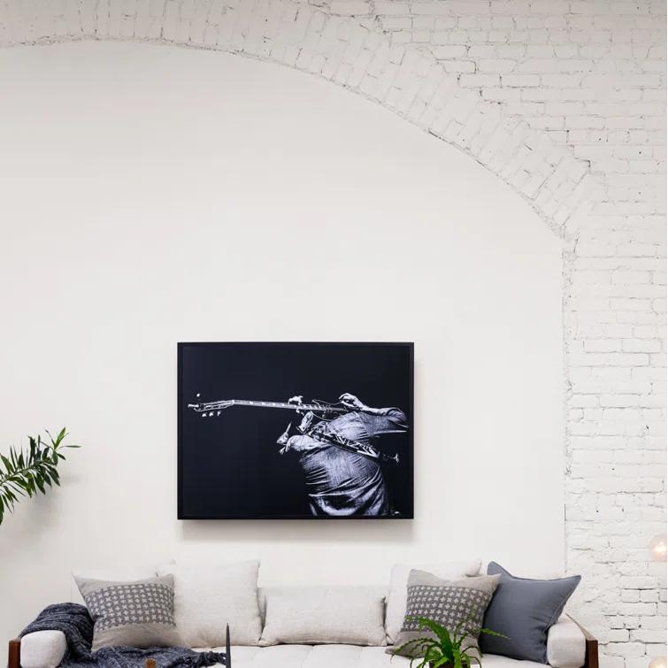 Encore Black Maple Framed Canvas Wall Art