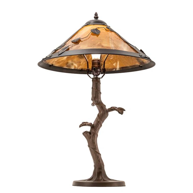 Meyda Lighting Mission Vine Leaf Apple Metal Lamp
