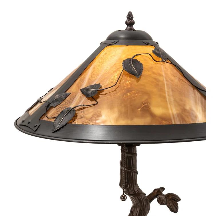 Meyda Lighting Mission Vine Leaf Apple Metal Lamp
