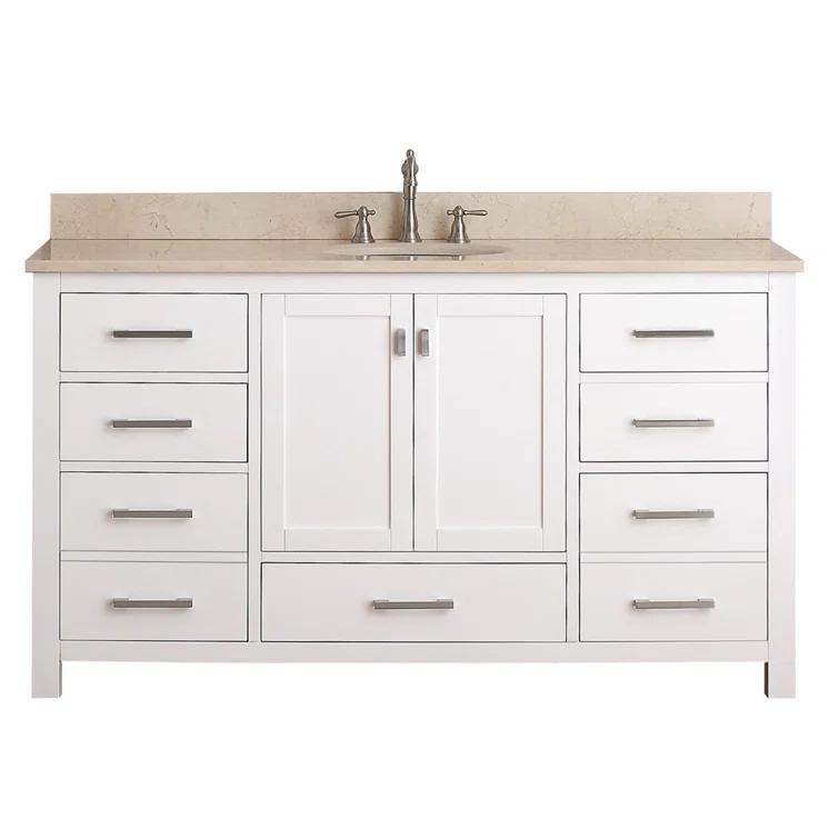 Avanity Modero-V60-A Modero 60" Single Free Standing Vanity Cabinet Only - White