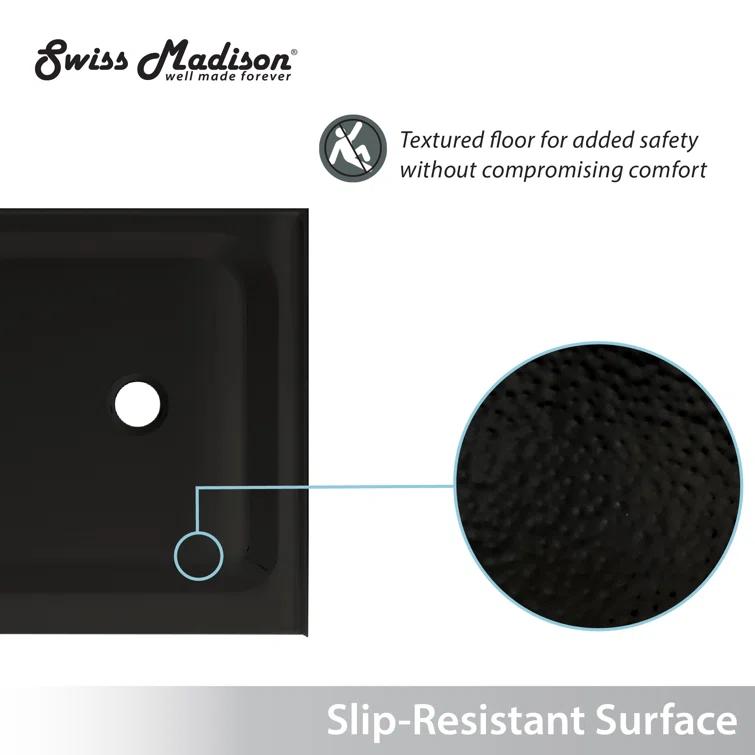 Voltaire 36" x 36" Single-Threshold, Center Drain, Shower Base