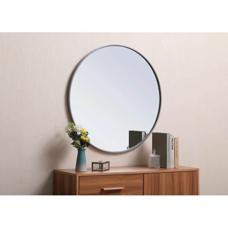 Sabine Metal Round Wall Mirror