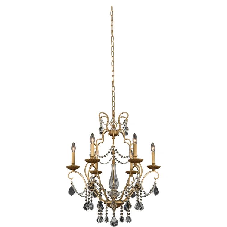Allegri by Kalco Lighting Elise 6 - Light Dimmable Classic / Traditional Chandelier