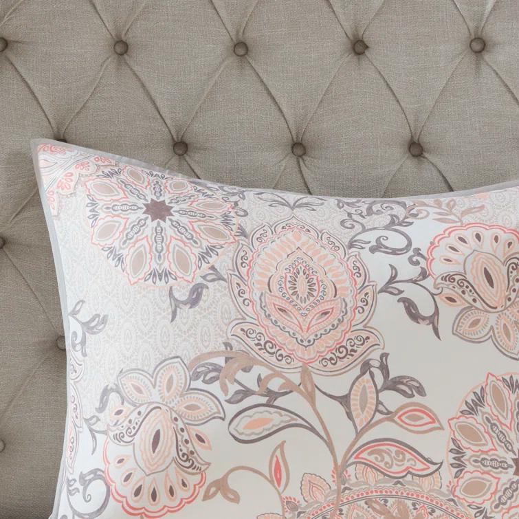 Madison Park Isla 3 Piece Reversible Cotton Floral Duvet Set