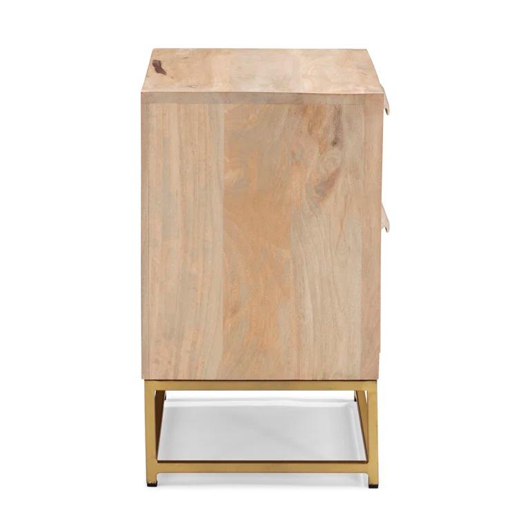 Leanne 2 - Drawer Cane Front Nightstand