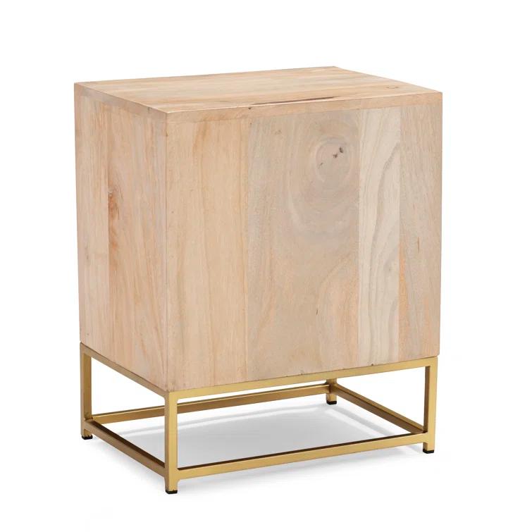 Leanne 2 - Drawer Cane Front Nightstand