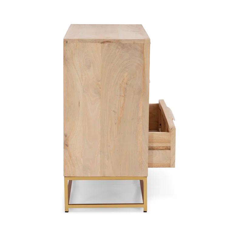 Leanne 3 Drawer 30" W Solid Wood Dresser