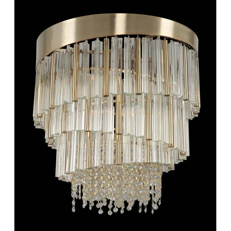 Espirali 6 - Light Dimmable Tiered Chandelier
