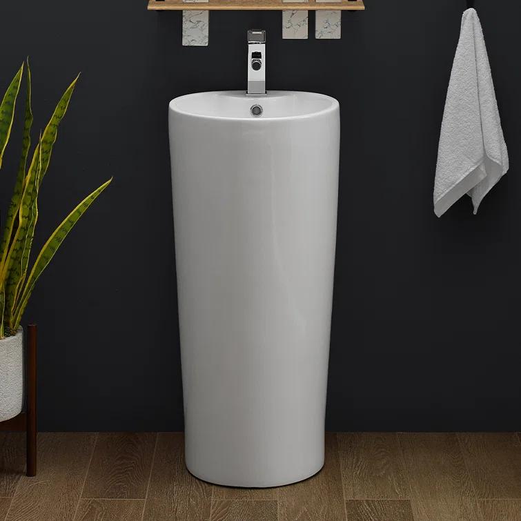 Monaco Circular Basin Pedestal Sink