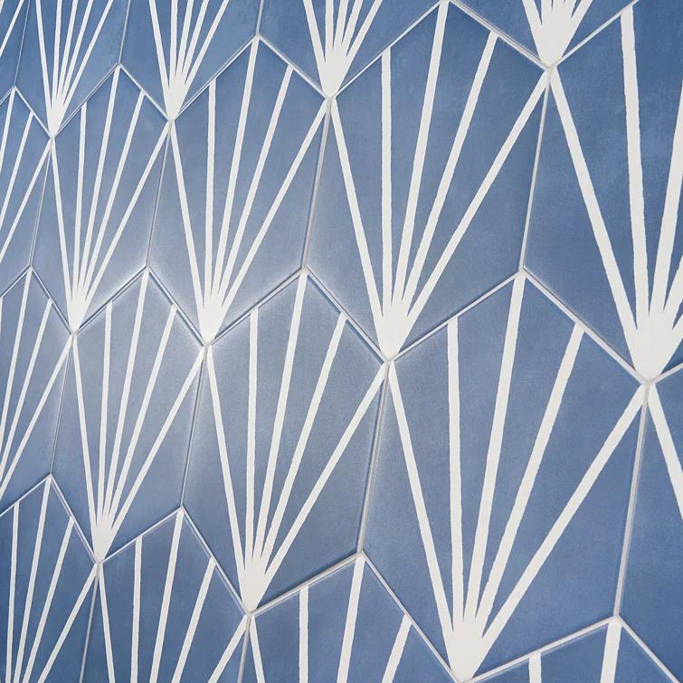 GeoHex Deco 8" Hexagon Matte Porcelain Floor and Wall Tile (9.03 Sq. Ft. / Case)