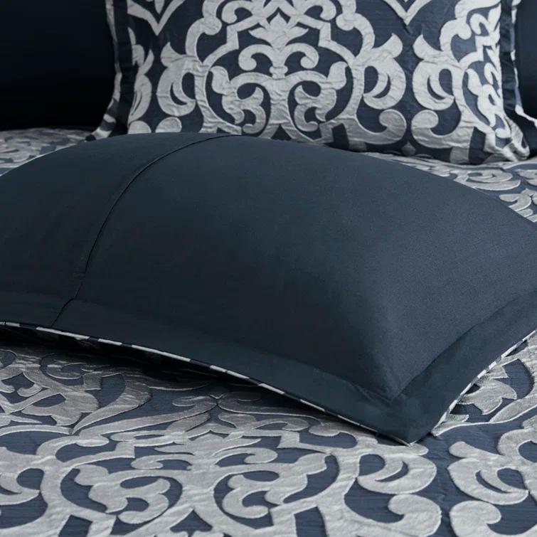 Madison Park Odette Jacquard 8 Piece Comforter Set