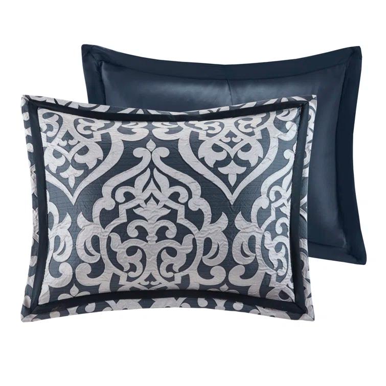 Madison Park Odette Jacquard 8 Piece Comforter Set