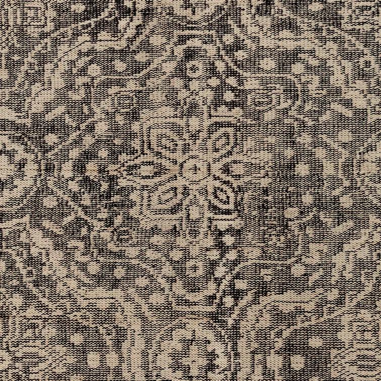 Hoboken Hand-Knotted Black/Khaki Area Rug