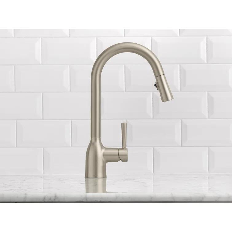 Adler Pull Down Single Handle Kitchen Faucet with Accessories