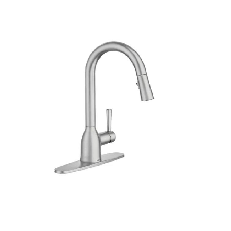 Adler Pull Down Single Handle Kitchen Faucet with Accessories