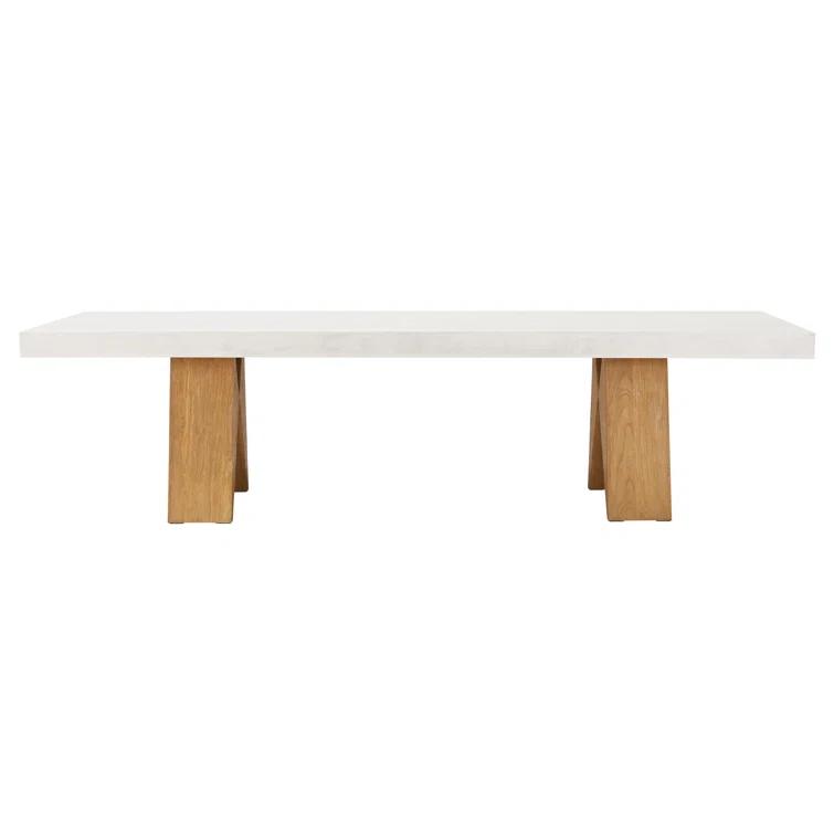 Seasonal Living Perpetual Rectangular Concrete Outdoor Dining Table
