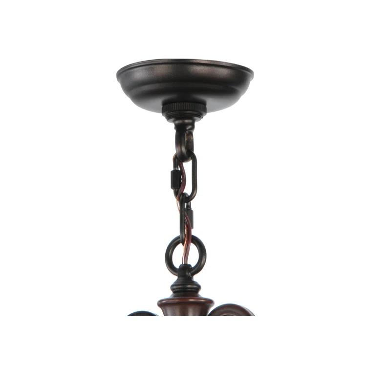 Meyda Lighting Meyda Tiffany & Stained Glass 3 - Light Mahogany Bronze Pool Table Lights Pendant