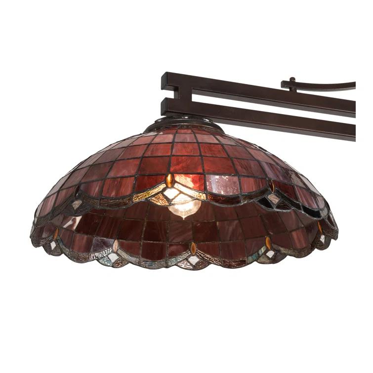 Meyda Lighting Meyda Tiffany & Stained Glass 3 - Light Mahogany Bronze Pool Table Lights Pendant