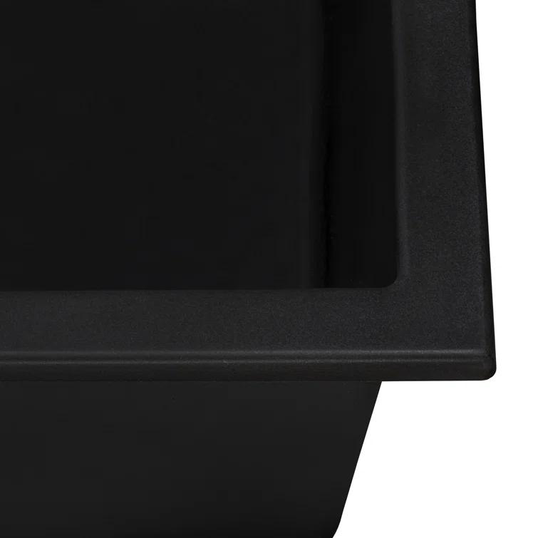 Ruvati 16 x 20 inch epiGranite Drop-in Topmount Granite Composite Kitchen Sink