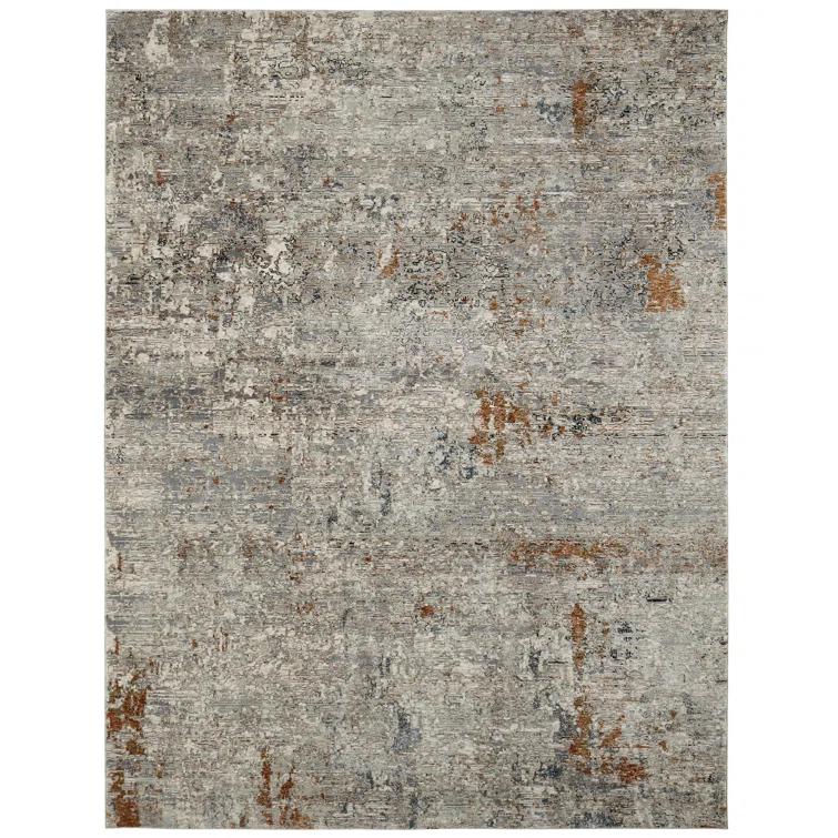 Pearl Grey Area Rug 7'9" x 10' 8' x 10' Rectangle