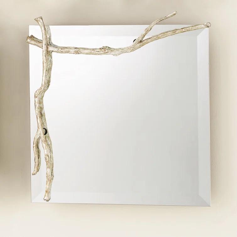 Studio A Home Twig Mirror-Silver Leaf-Sm