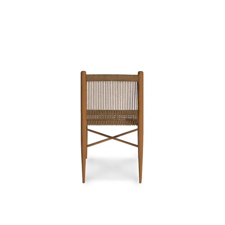 Montauk Solid Wood Ladder Back Side Chair in Praline