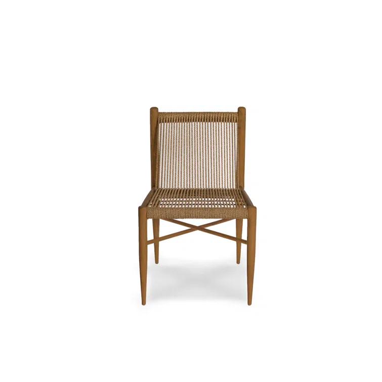 Montauk Solid Wood Ladder Back Side Chair in Praline