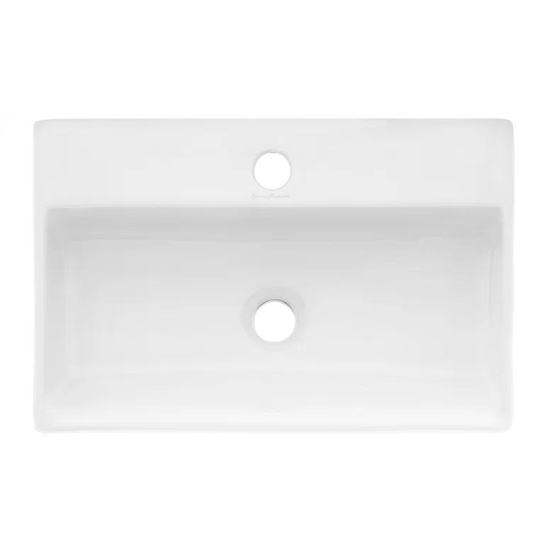 Claire 20 Rectangle Ceramic Vessel Sink