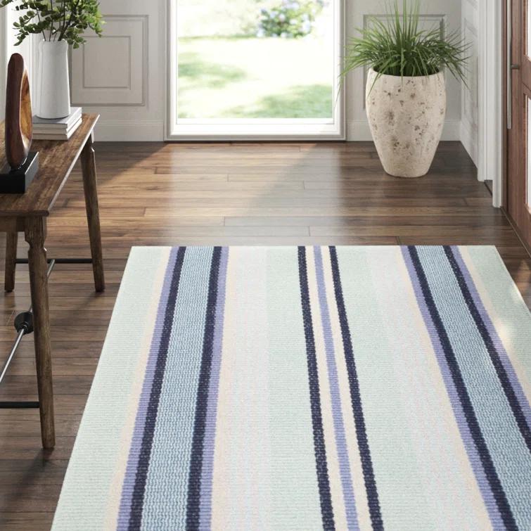 Barbados Stripe Handwoven Cotton Rug