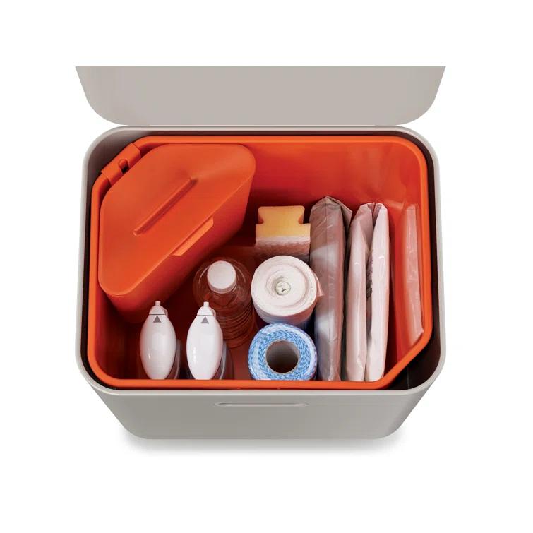 Joseph Joseph Totem Waste & Recycling Dual Kitchen Trash Can