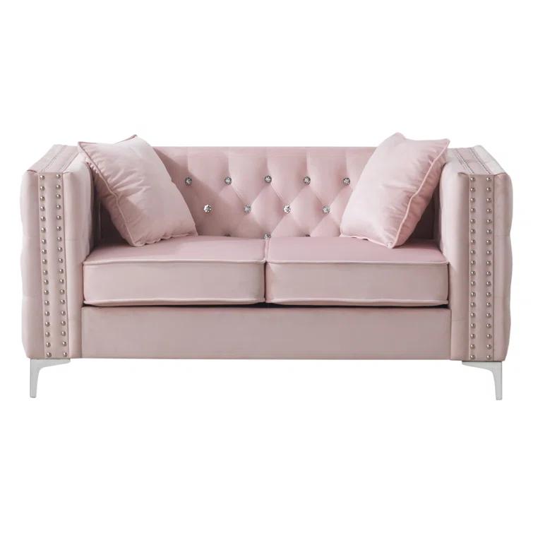 Tina 63'' Velvet Loveseat
