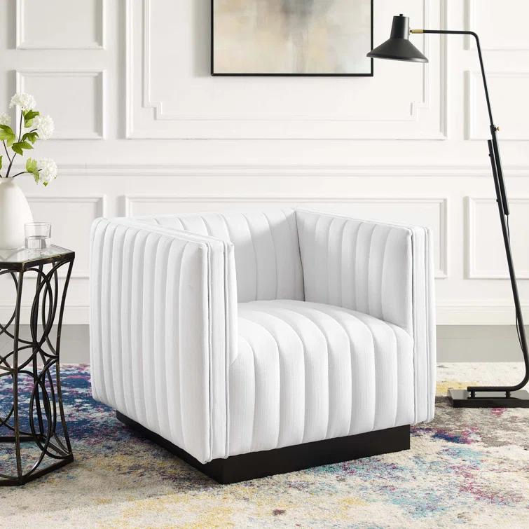 Modway Conjure Channel Tufted Performance Velvet Accent Armchair