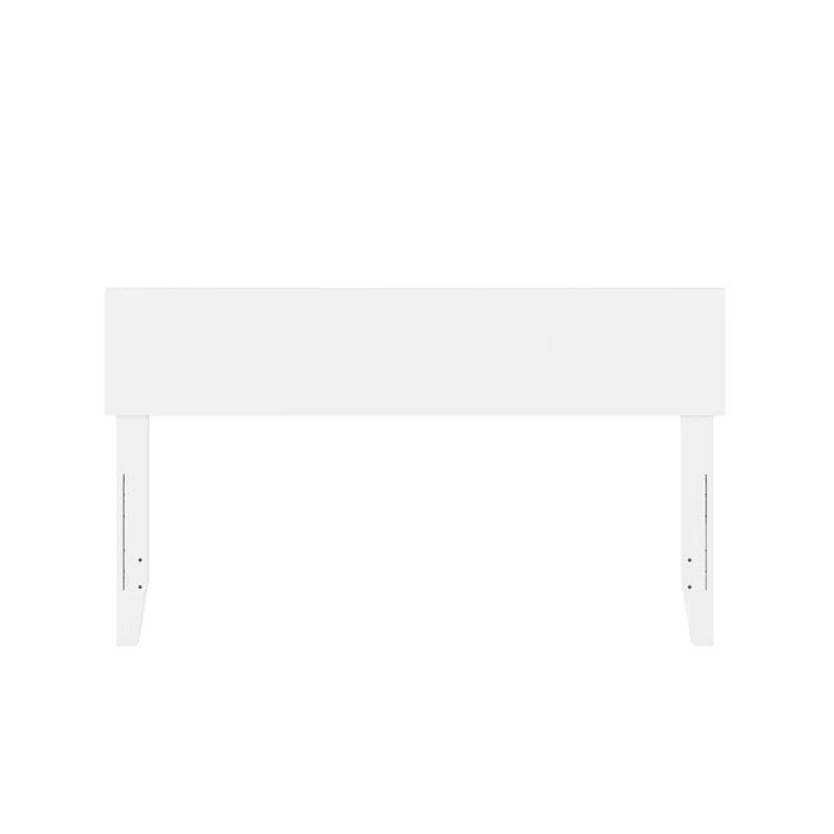 Queen Orlando Headboard White - AFI: Modern Low Panel Design, USB Charger