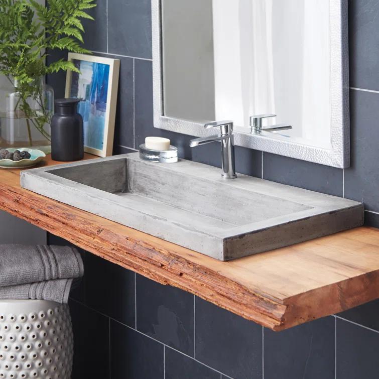 Handmade Rectangular Bathroom Sink
