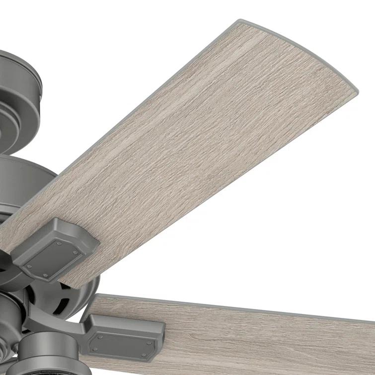 Hunter Fan 44" Hartland 5 - Blade Modern Farmhouse Indoor Ceiling Fan with Lights and Pull Chains