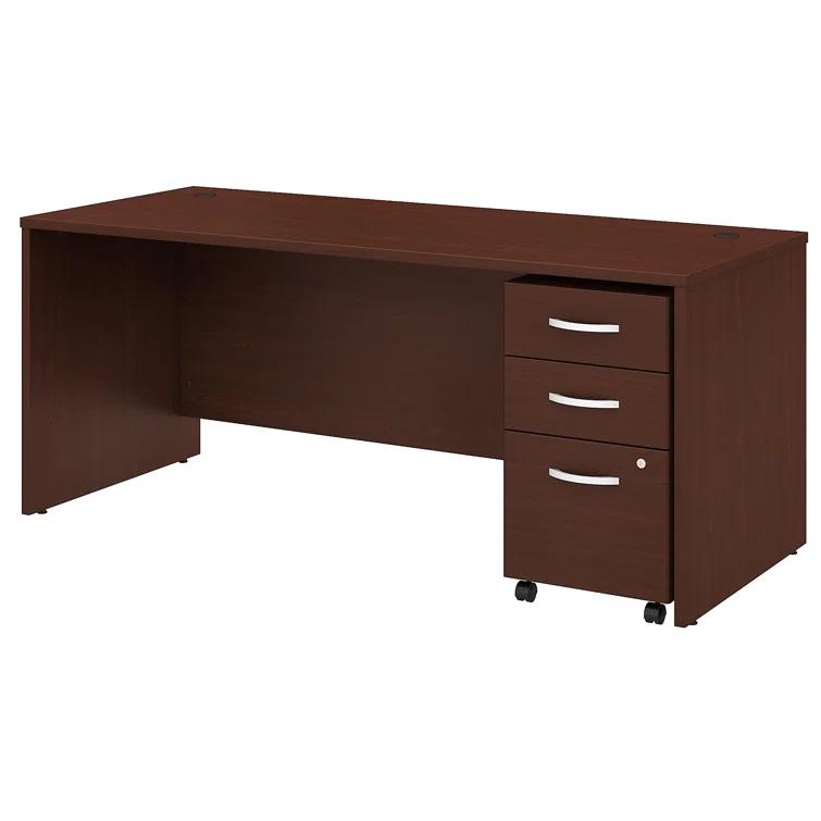 Studio C Executive Office Desk with Mobile File Cabinet