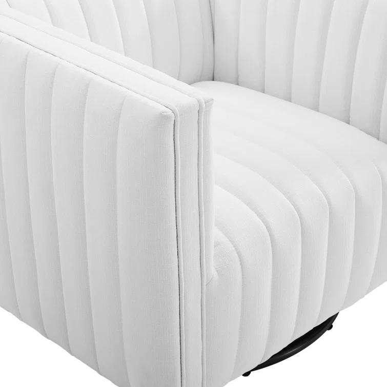 Modway Conjure Channel Tufted Performance Velvet Swivel Armchair
