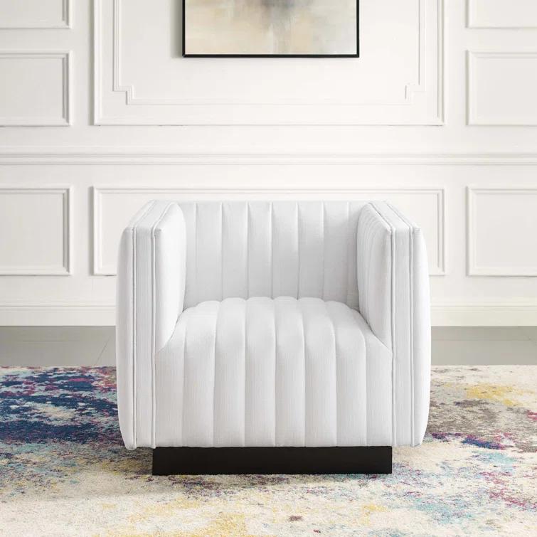 Modway Conjure Channel Tufted Performance Velvet Accent Armchair