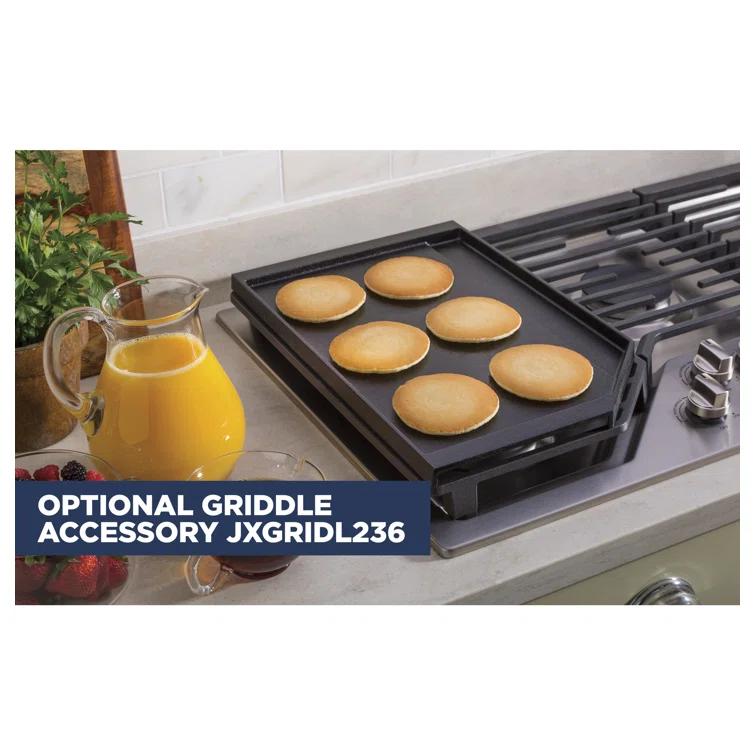 GE Appliances GE Appliances 36" Gas 5 Burner Cooktop with Dual Size Power Burner JGP5036SLSS