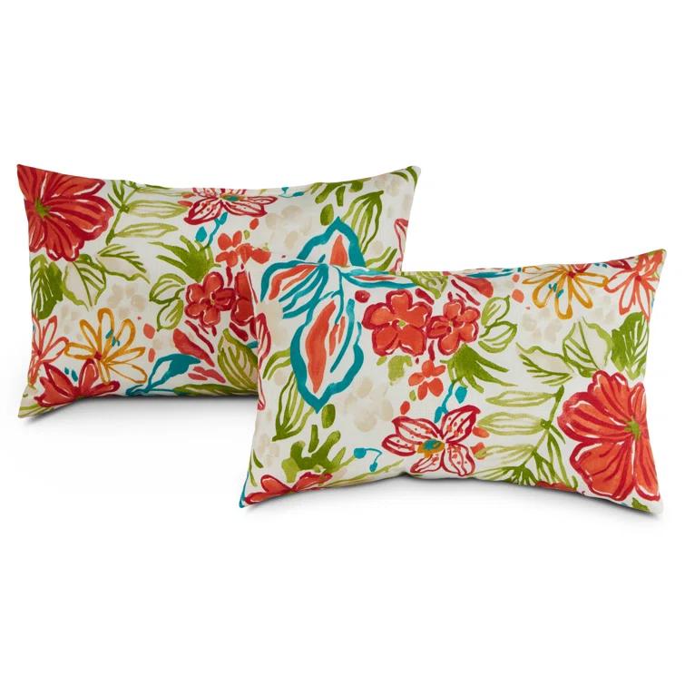 Indoor/Outdoor Reversible Throw Pillow