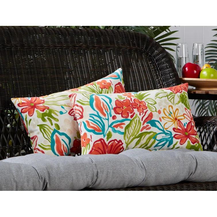 Indoor/Outdoor Reversible Throw Pillow