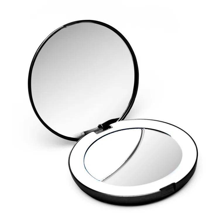 Modern Lighted Magnifying Compact Mirror